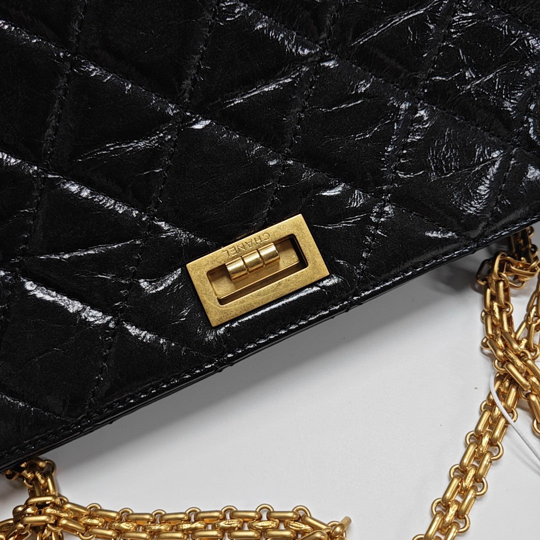 Quilted Calfskin Shoulder Bag Black