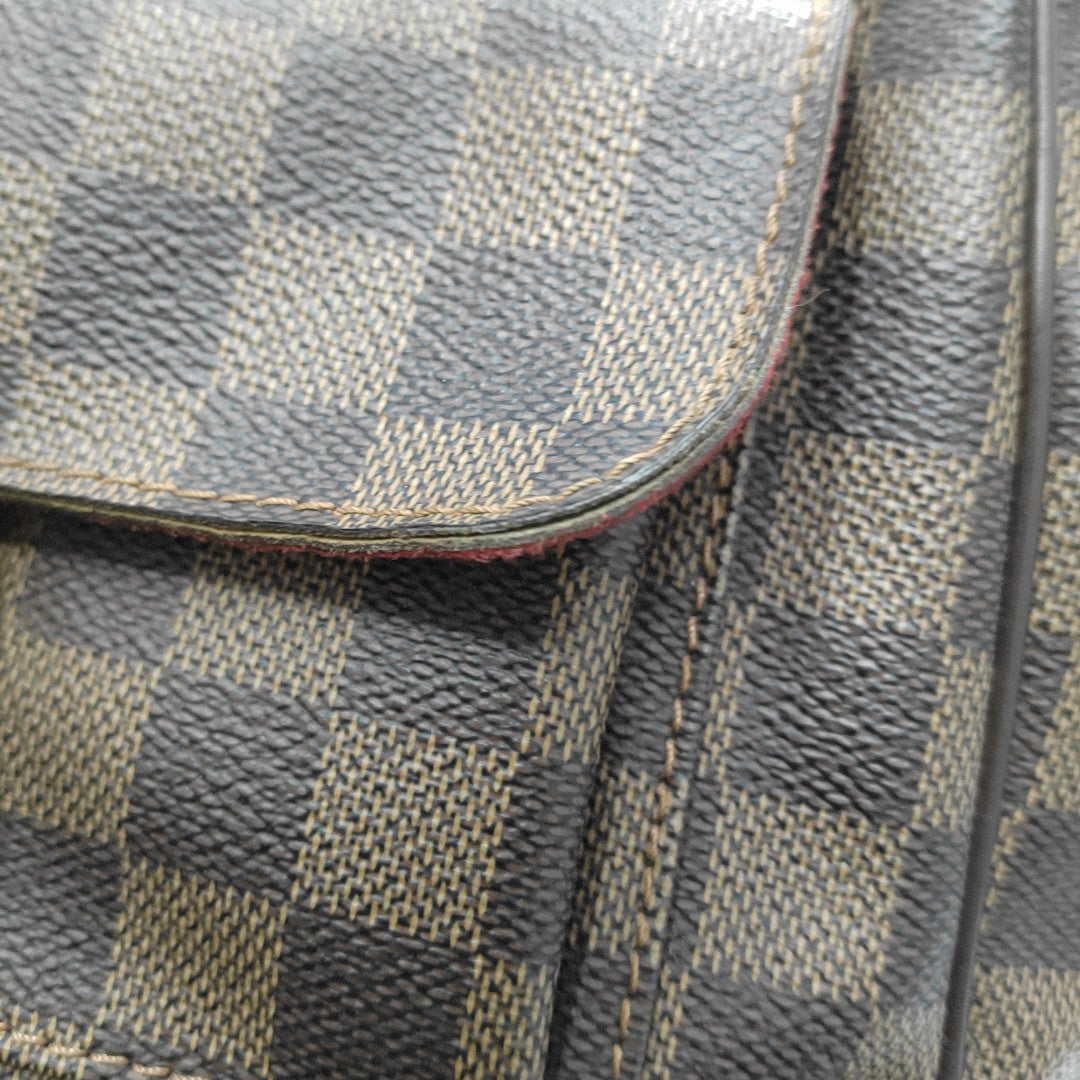 KNIGHTSBRIDGE Damier Ebene Coated Canvas Brown