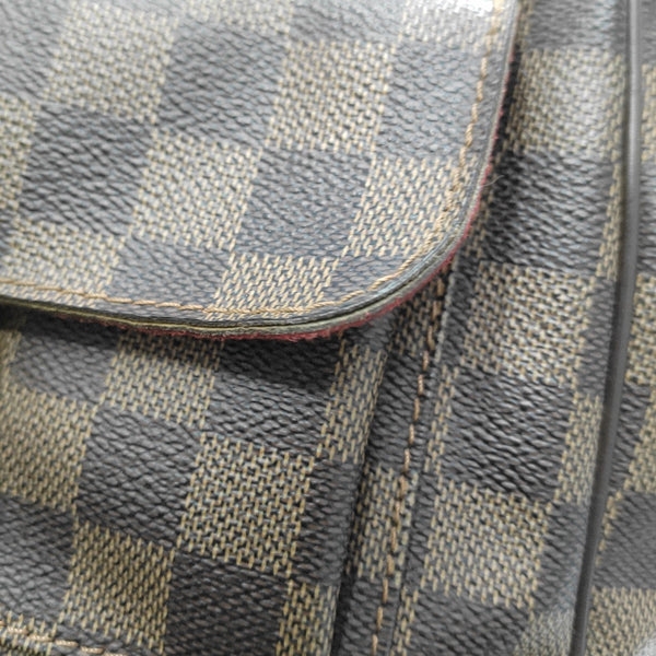 KNIGHTSBRIDGE Damier Ebene Coated Canvas Brown
