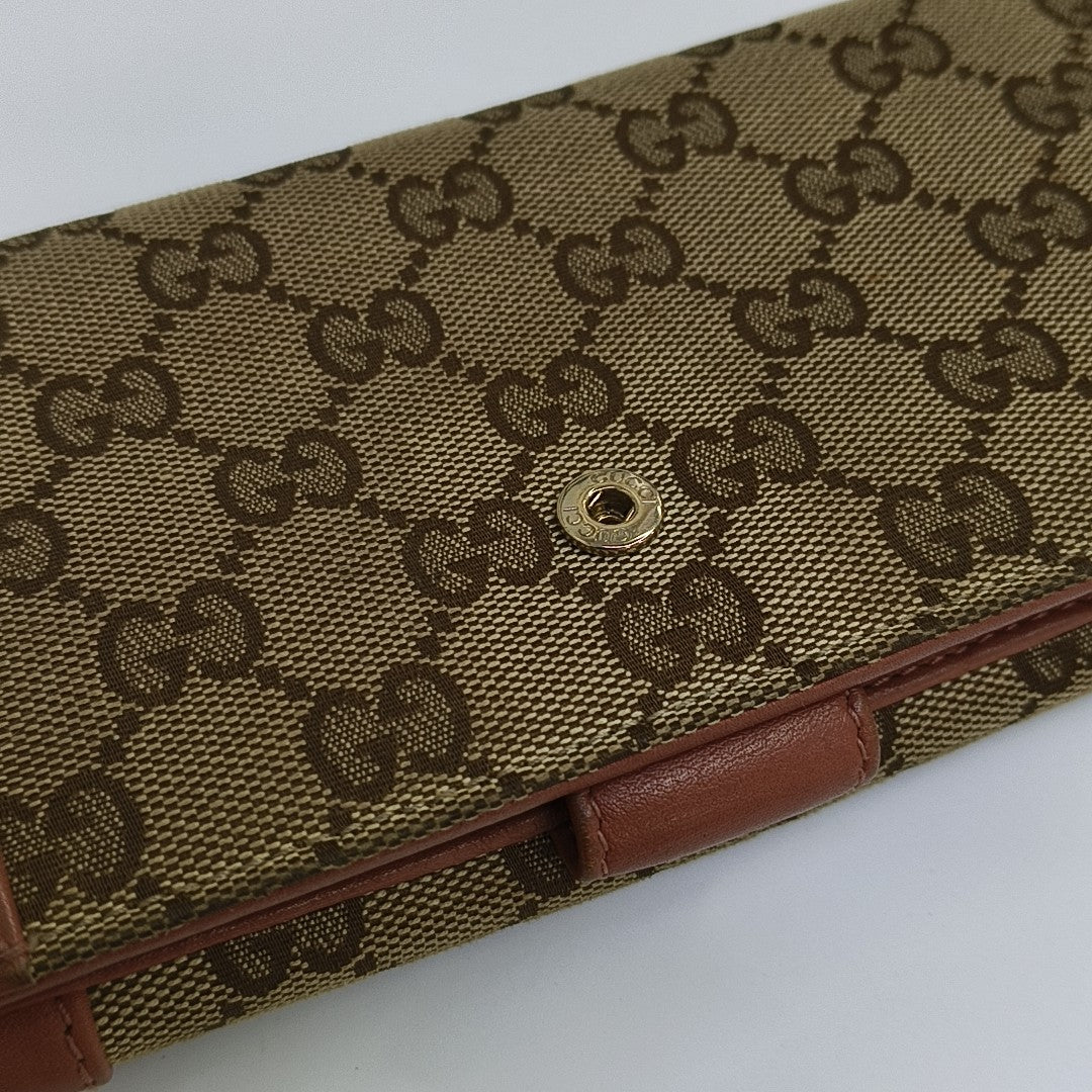 Monogram Canvas Wallet Brown