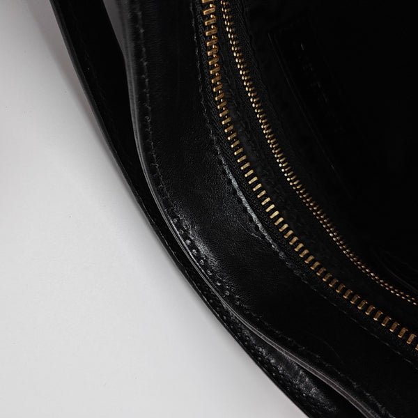 Canvas Top Handle Bag Black