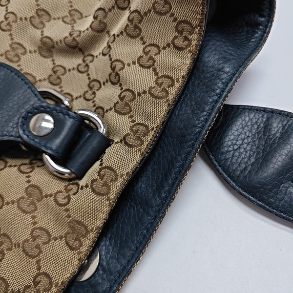 Monogram Canvas Tote Bag Beige