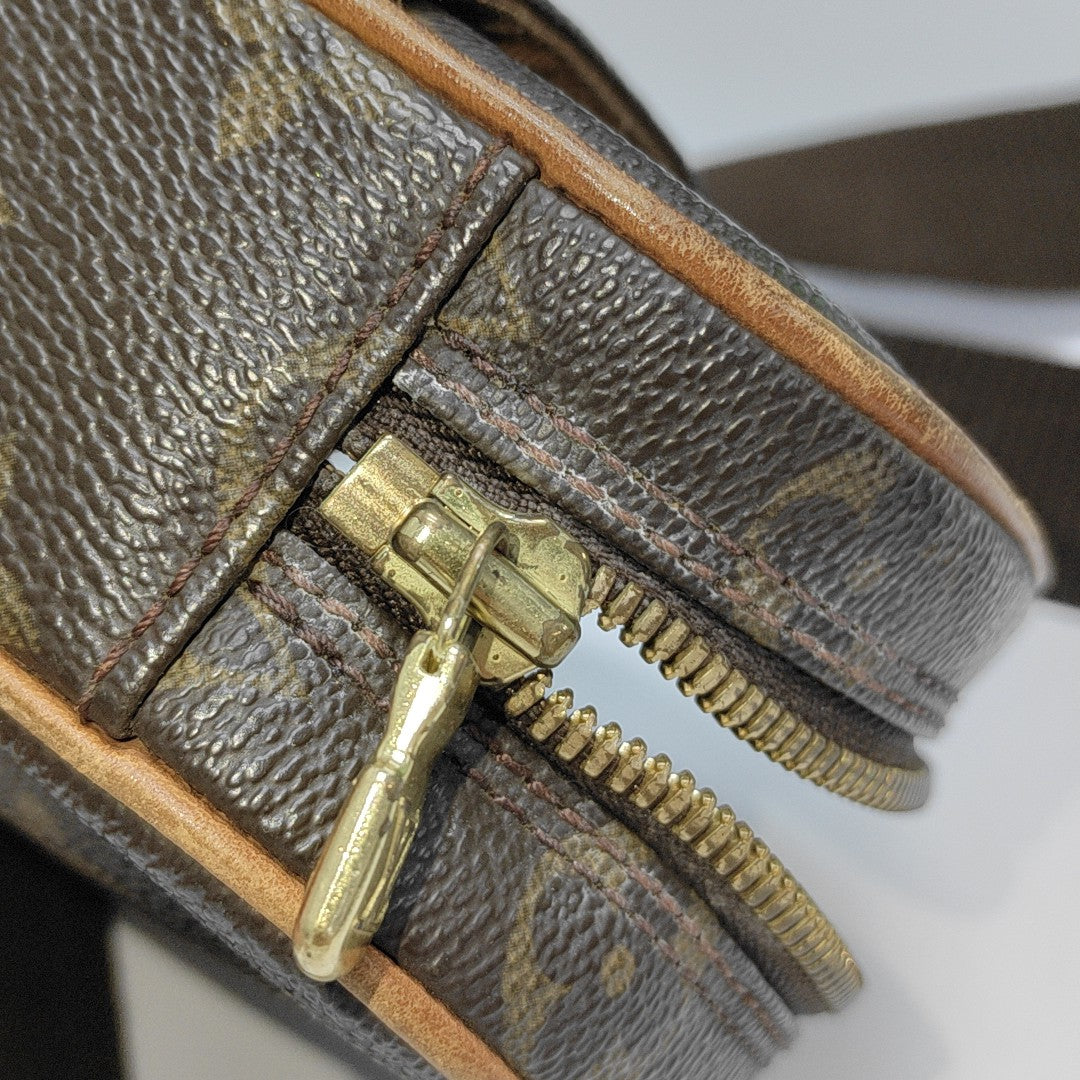 GANGE Monogram Coated Canvas Brown