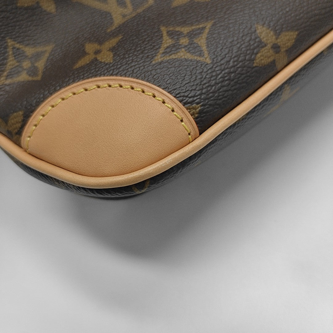 BOULOGNE Nano Monogram Coated Canvas Brown