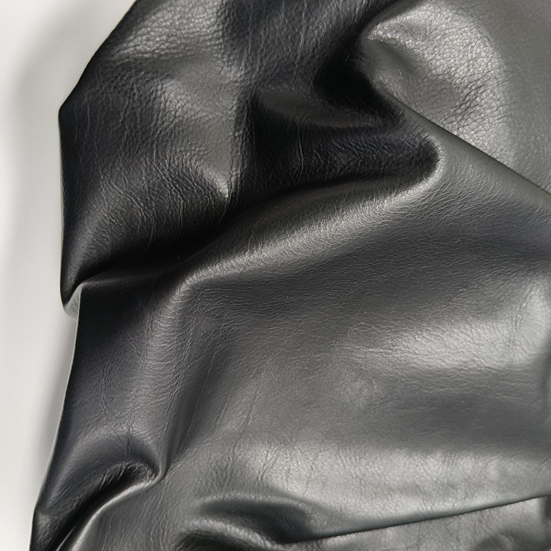 Calfskin Top Handle Bag Black