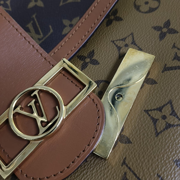 DAUPHINE MM Monogram Coated Canvas Brown