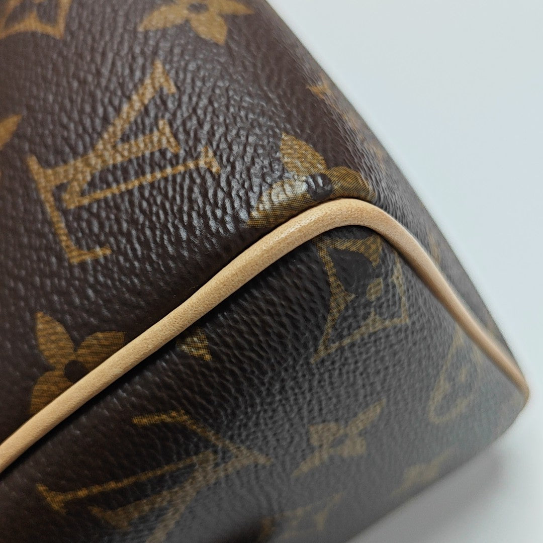 SPEEDY 20 Monogram Coated Canvas Brown