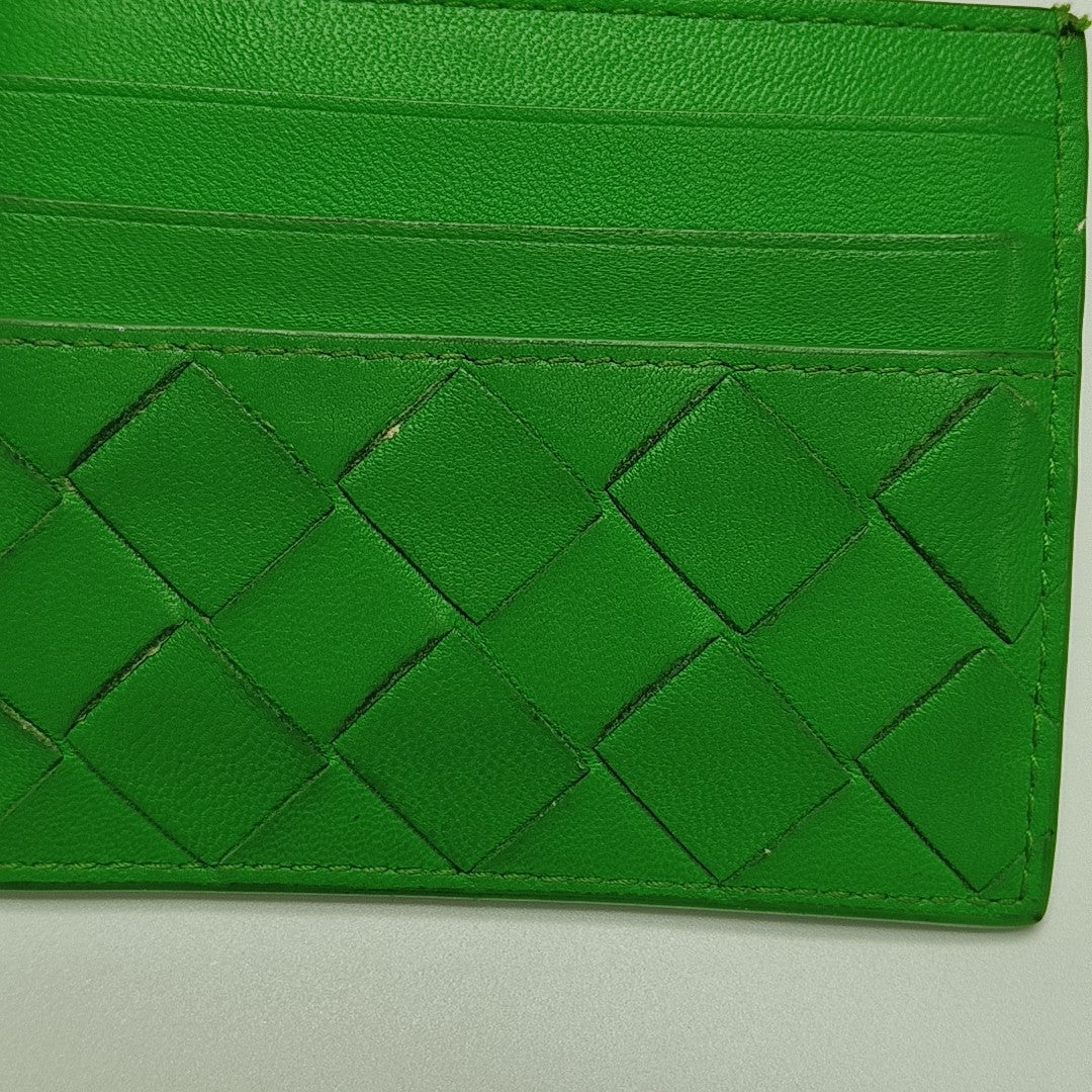 Lambskin Card Holder Green
