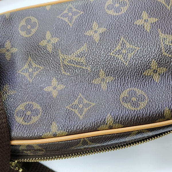 GANGE Monogram Coated Canvas Brown