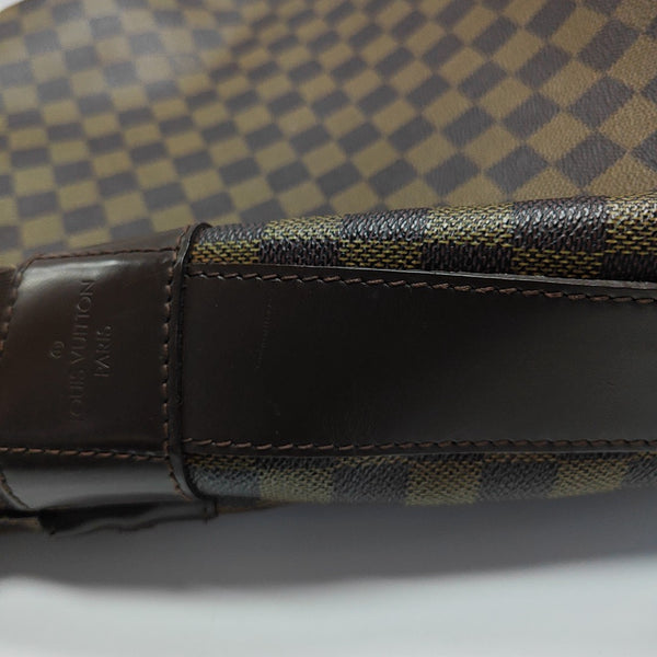 BASTILLE Damier Ebene Coated Canvas Brown