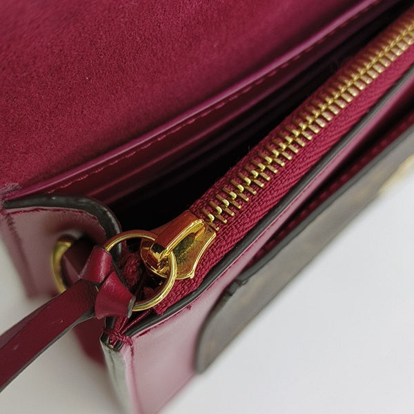 FLORE Monogram Coated Canvas Brown