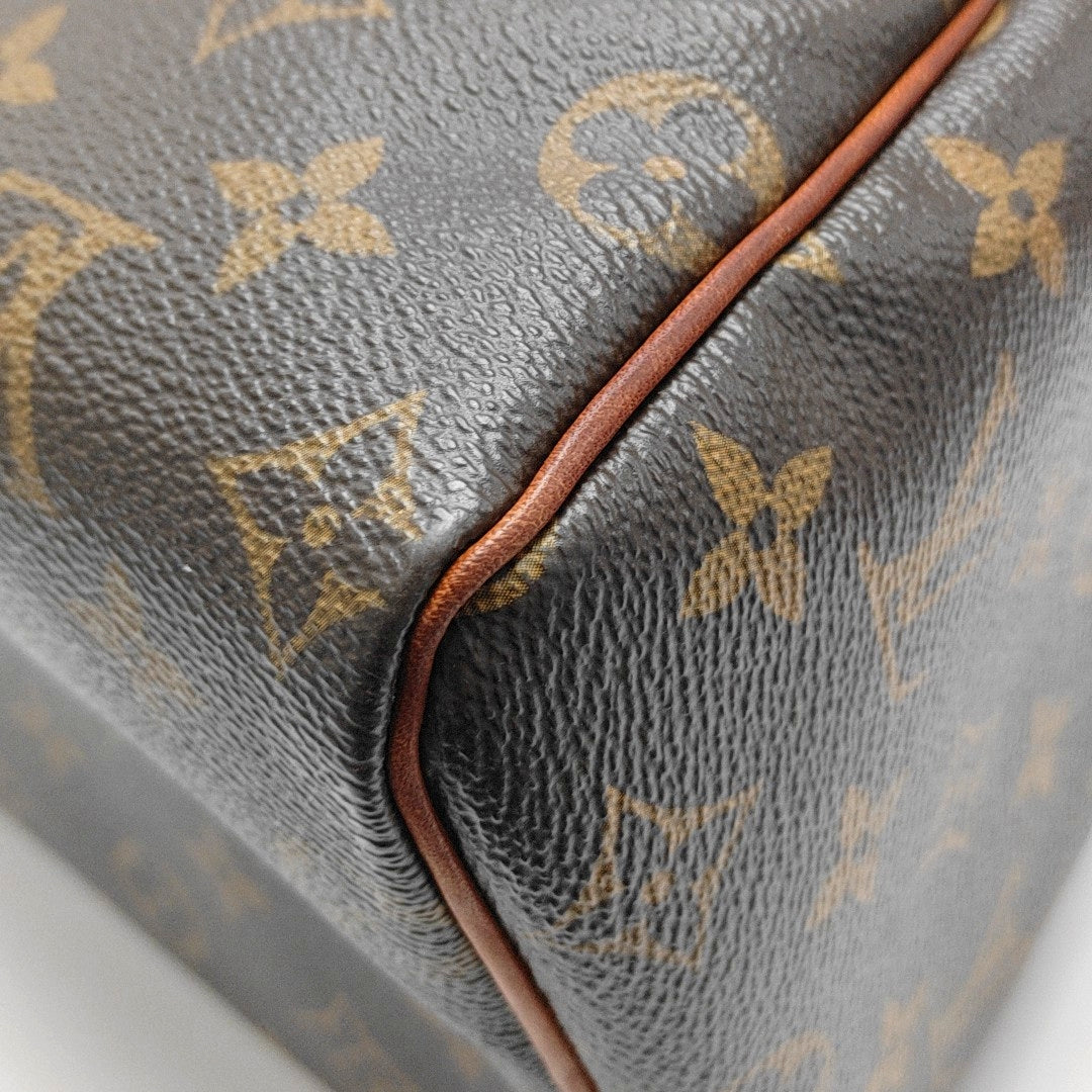 SPEEDY 25 Monogram Coated Canvas Brown