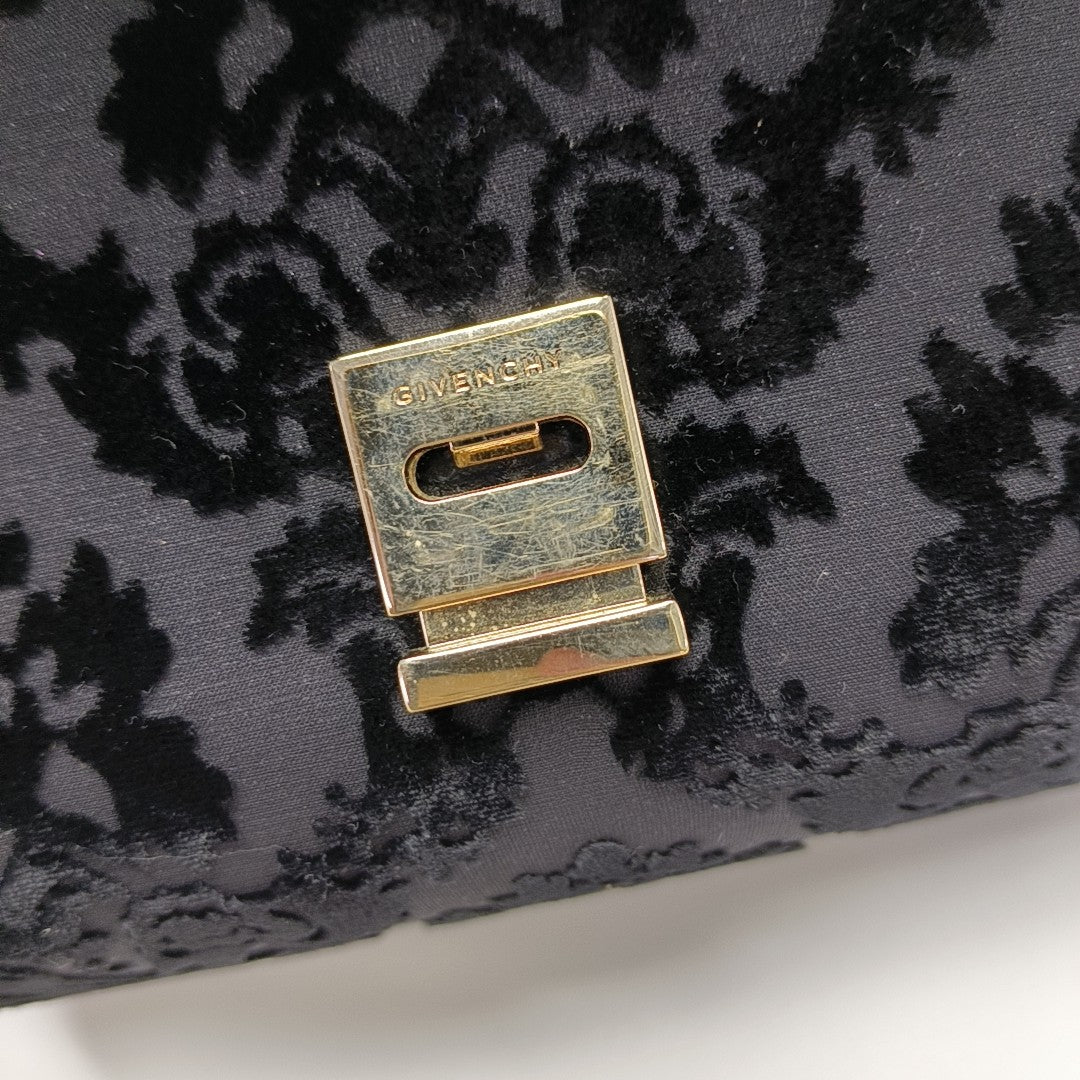 Fabric Shoulder Bag Black