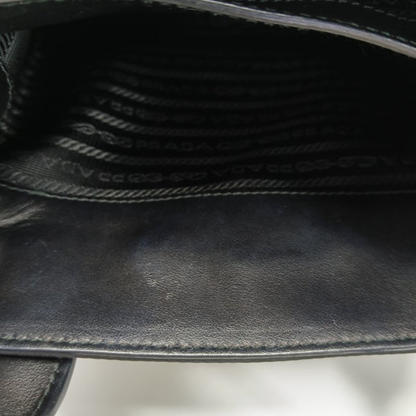 Nylon Shoulder Bag Black