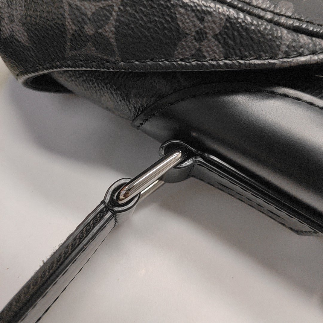 VOYAGER PM Monogram Coated Canvas Black