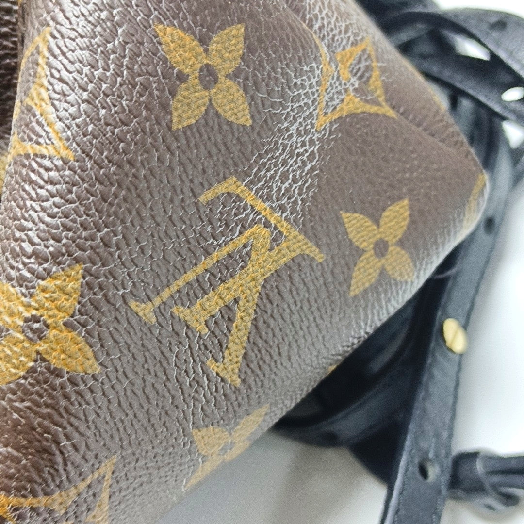 PALM SPRINGS Mini Monogram Coated Canvas Brown
