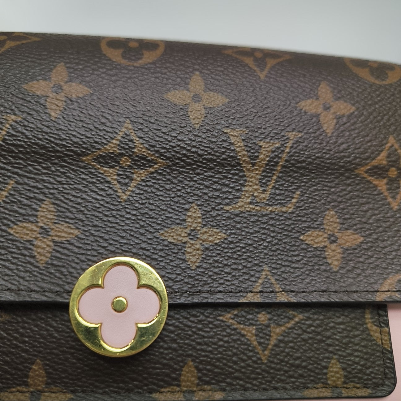 FLORE Monogram Coated Canvas Brown