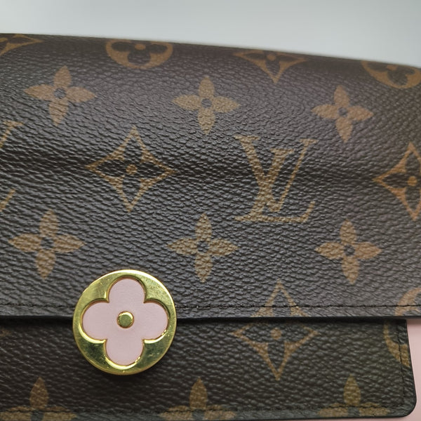FLORE Monogram Coated Canvas Brown