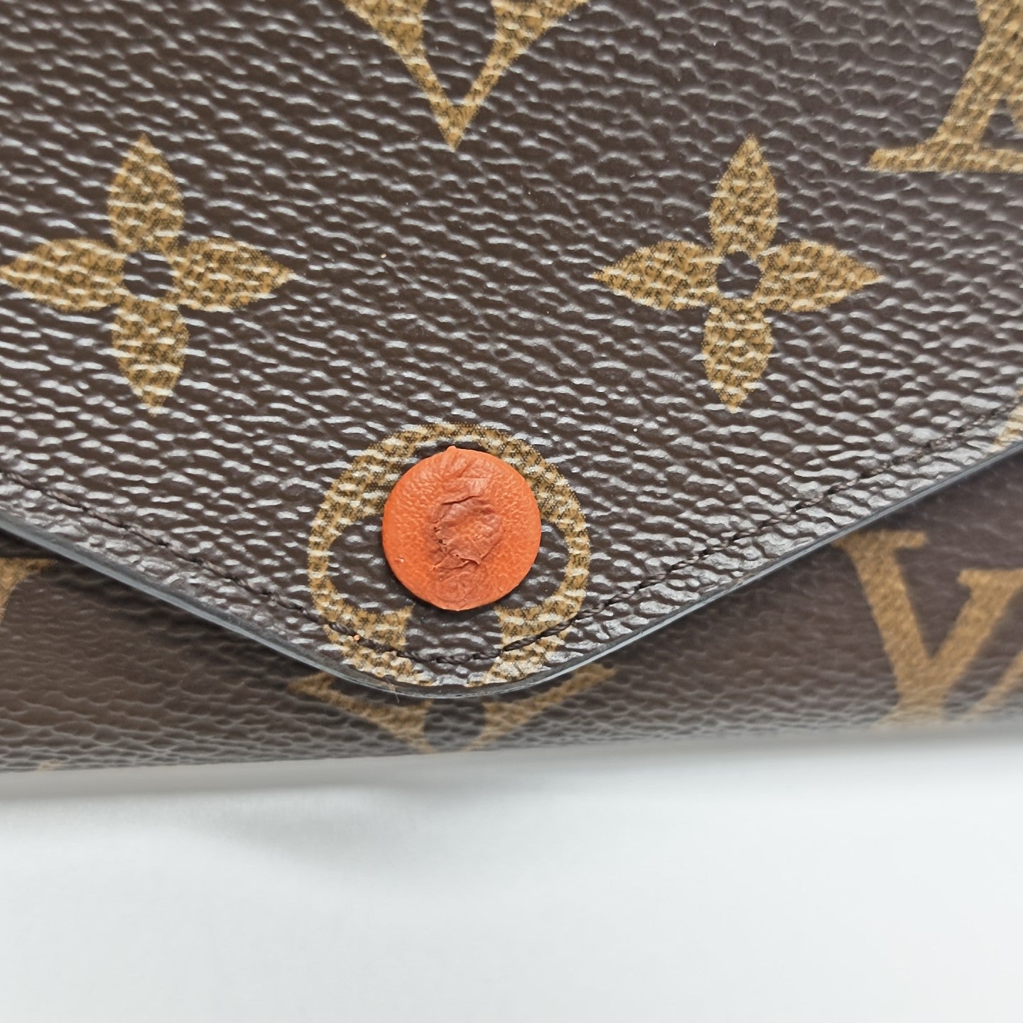 JOSÉPHINE Monogram Coated Canvas Brown Wallet