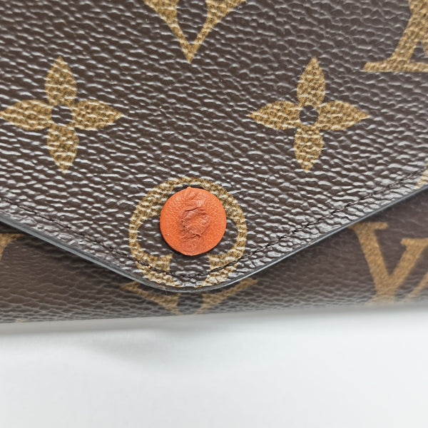 JOSÉPHINE Monogram Coated Canvas Brown Wallet