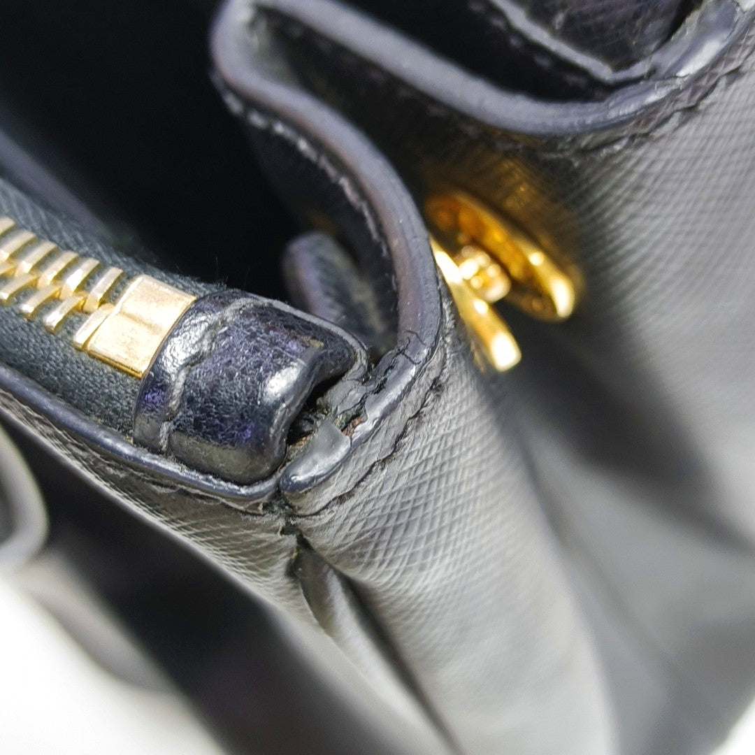 Galleria Saffiano Calfskin Black