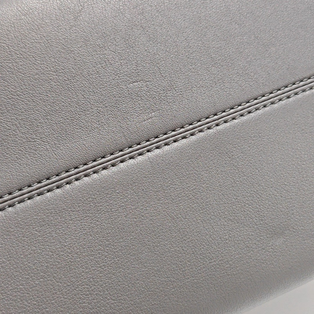 By The Way Large Calfskin Gray