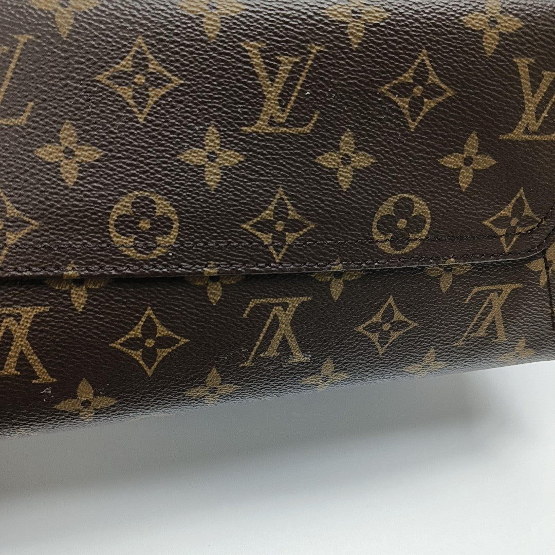 ATLANTIS Monogram Coated Canvas Brown