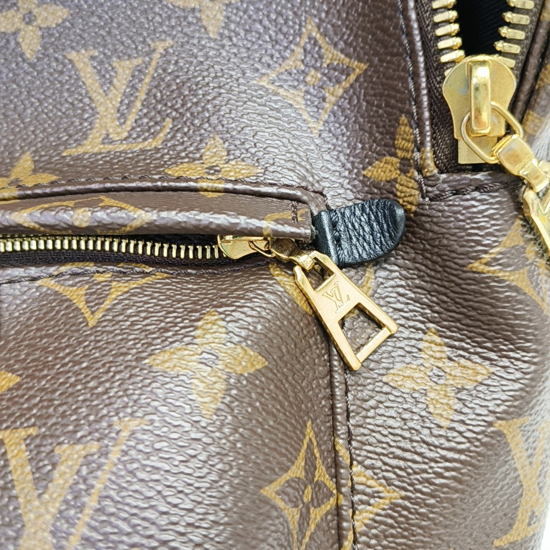 PALM SPRINGS PM Monogram Coated Canvas Brown