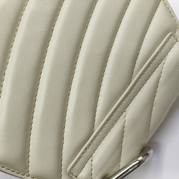 Drew Nano Quilted Calfskin White