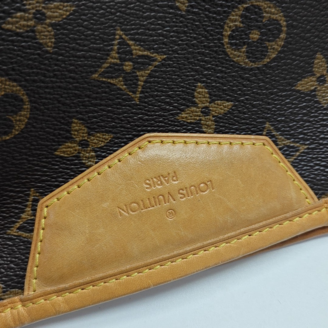 ESTRELA MM Monogram Coated Canvas Brown