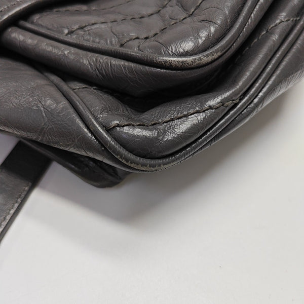 NIKI Large Quilted Calfskin Gray