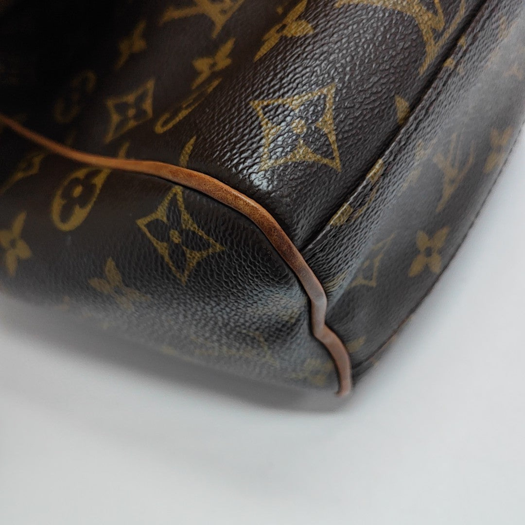 VALMY Monogram Coated Canvas Brown