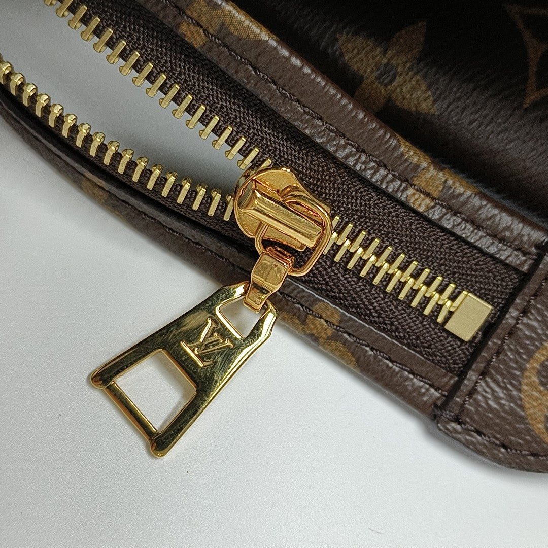 PALAIS GM Monogram Coated Canvas Brown