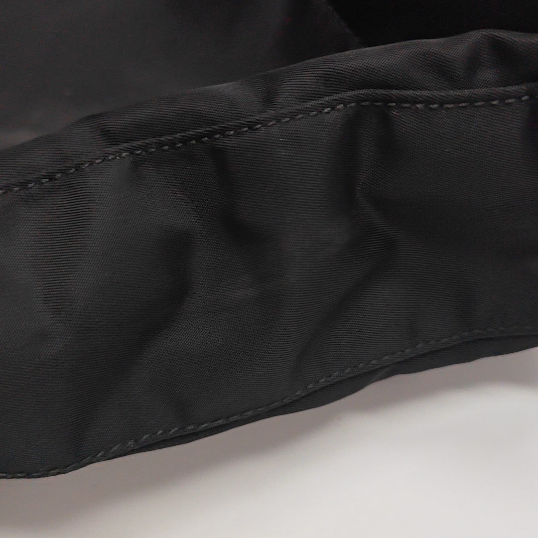 Nylon Top Handle Bag Black