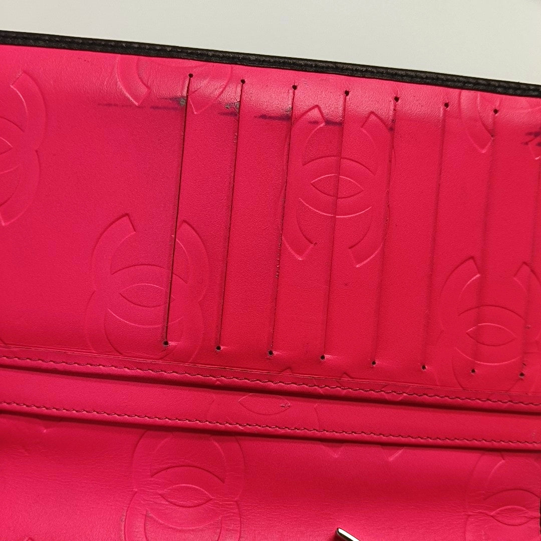 CAMBON Quilted Calfskin Black Wallet