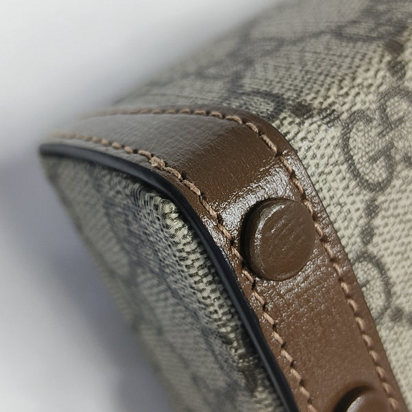 Horsebit 1955 Mini Monogram Coated Canvas Beige