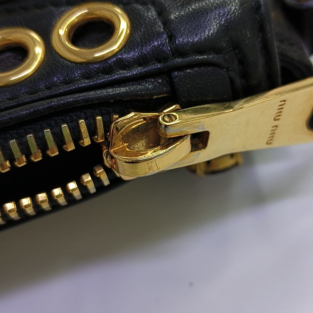 Quilted Lambskin Shoulder Bag Yellow