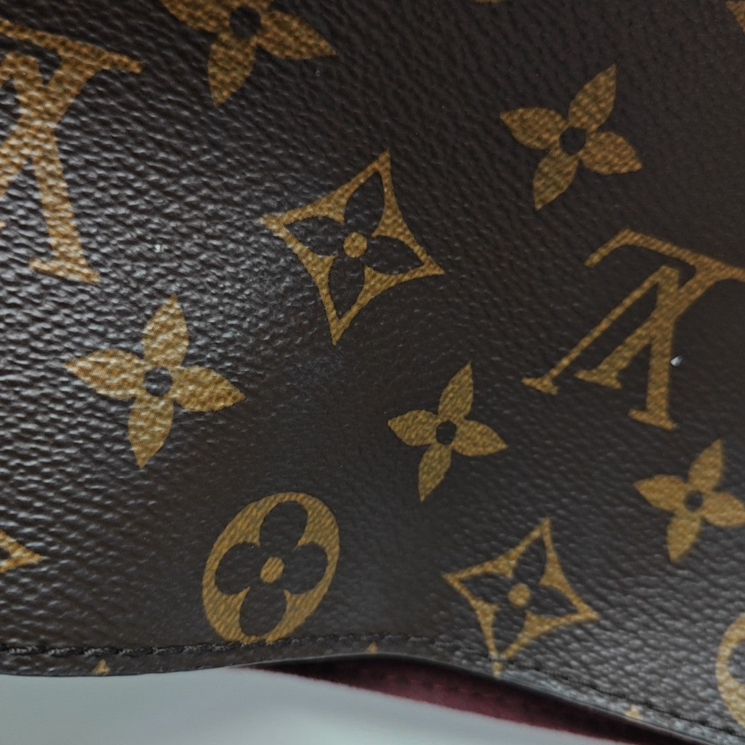 ALL IN BB Monogram Coated Canvas Brown