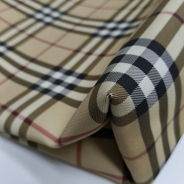 Coated Canvas Top Handle Bag Beige