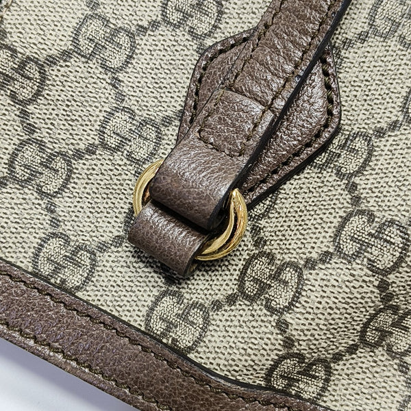 Monogram Coated Canvas Tote Bag Brown