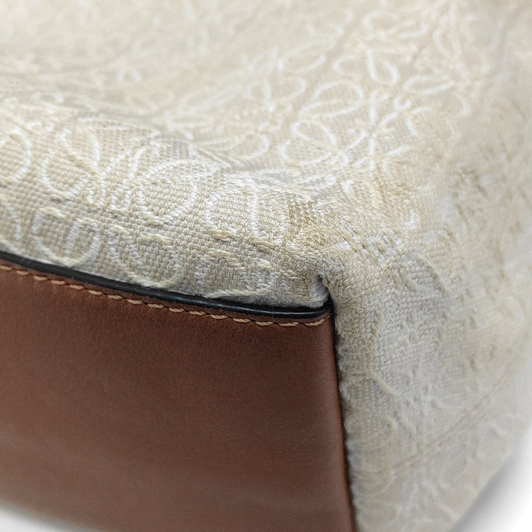 Cubi Monogram Canvas Beige