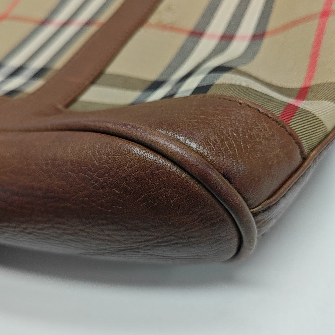 Canvas Top Handle Bag Brown