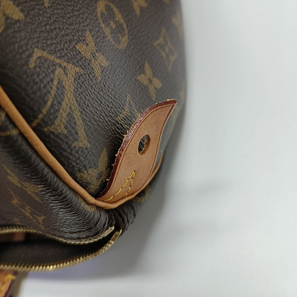 SPEEDY 30 Monogram Coated Canvas Brown