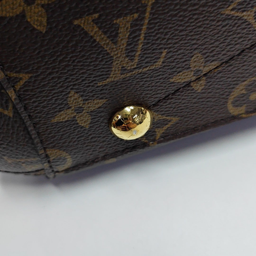 MONTAIGNE Monogram Coated Canvas Brown