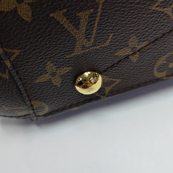MONTAIGNE Monogram Coated Canvas Brown