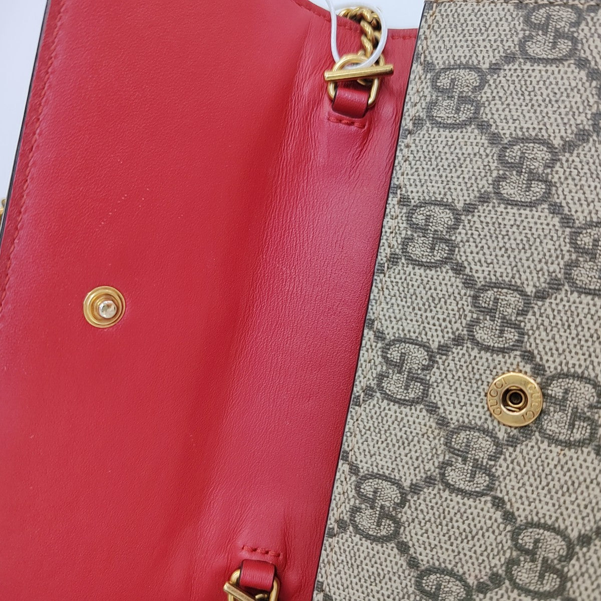 GG Supreme Mini Monogram Coated Canvas Beige