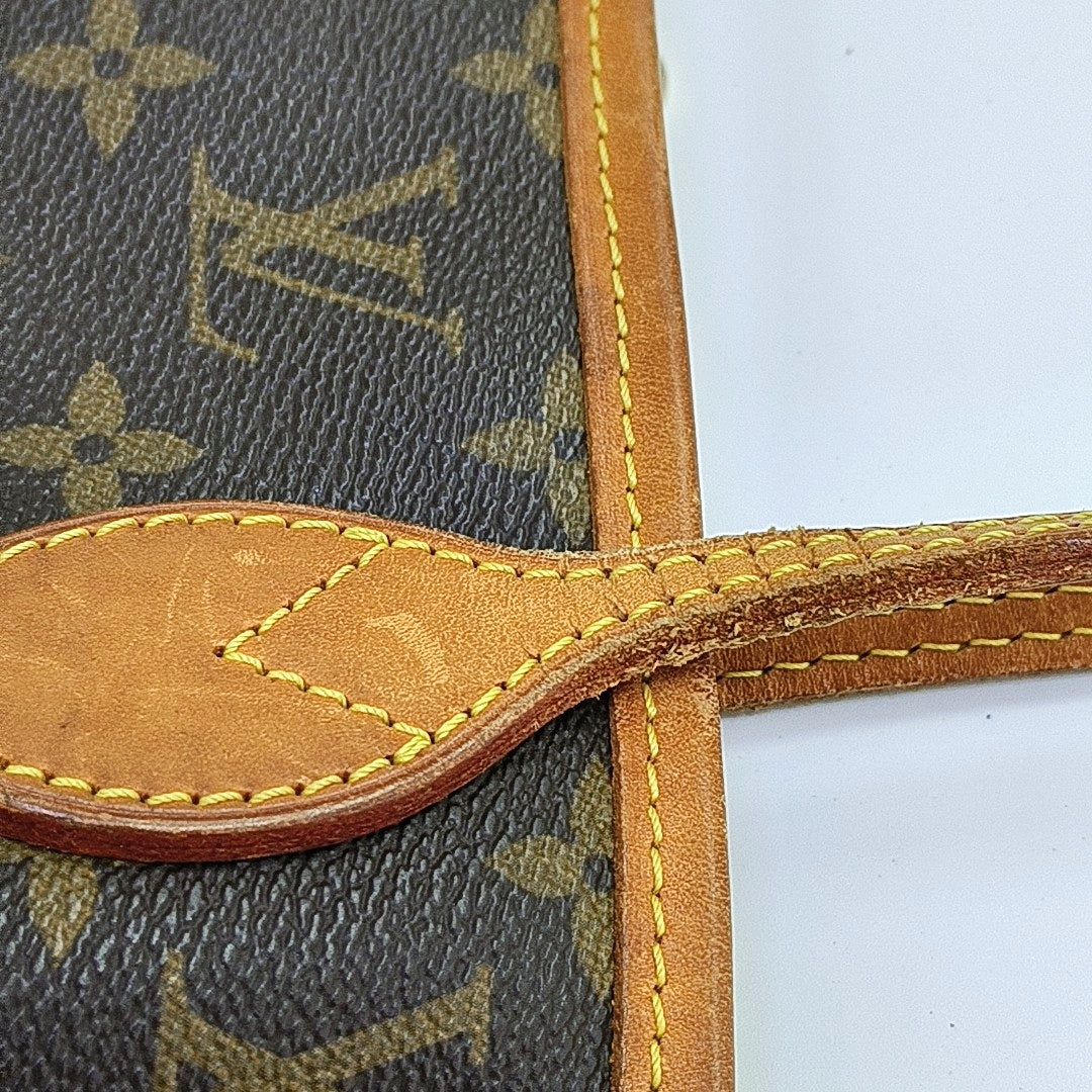 NEVERFULL MM Monogram Coated Canvas Brown