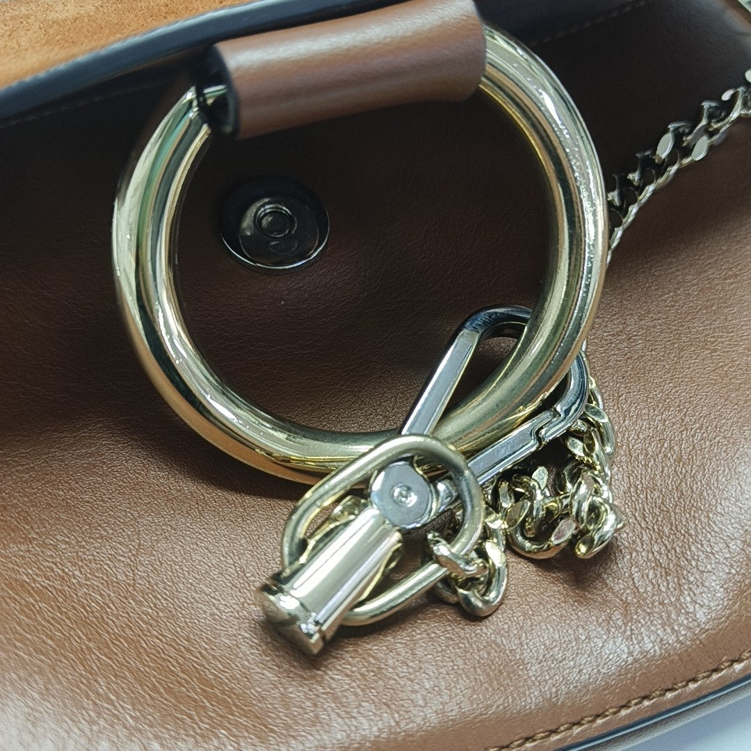 Faye Small Calfskin Brown
