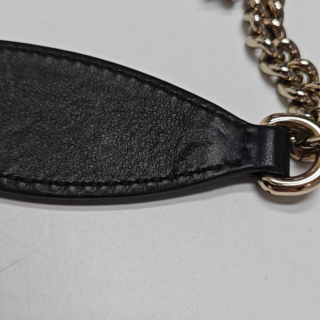 Emily Chain Mini Monogram Calfskin Black