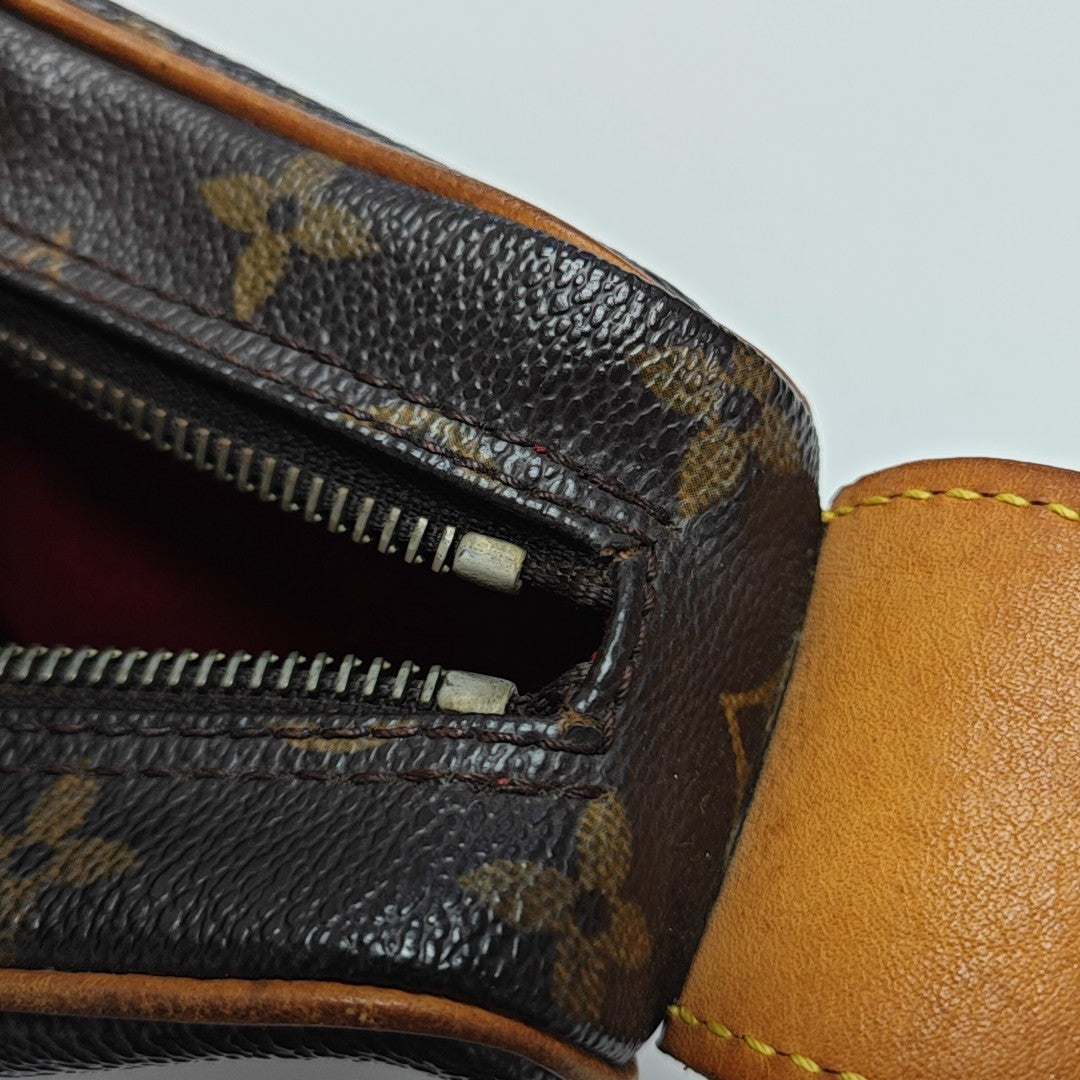 CROISSANT MM Monogram Coated Canvas Brown